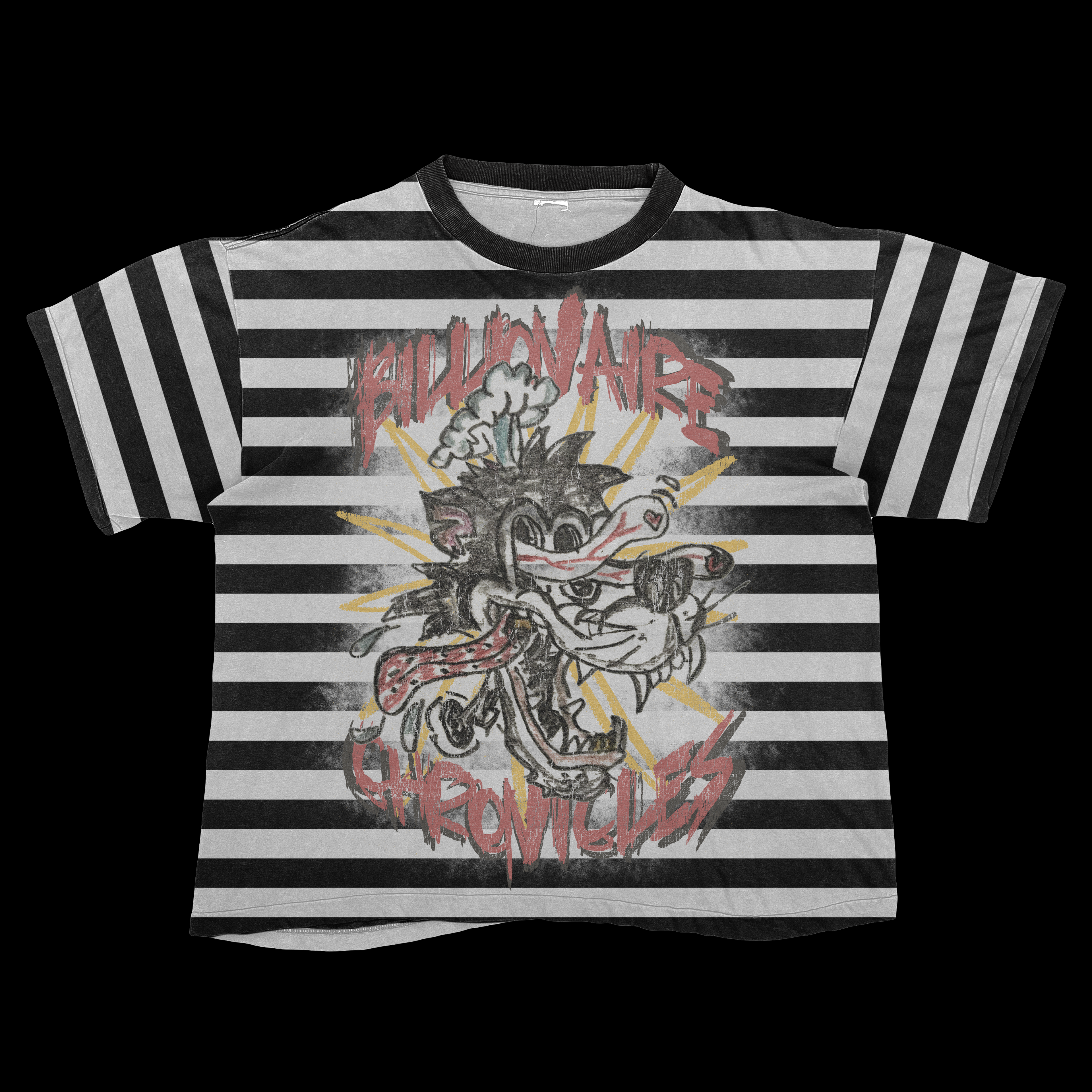 Billionaire Chronicles “Striped Vintage” Tee